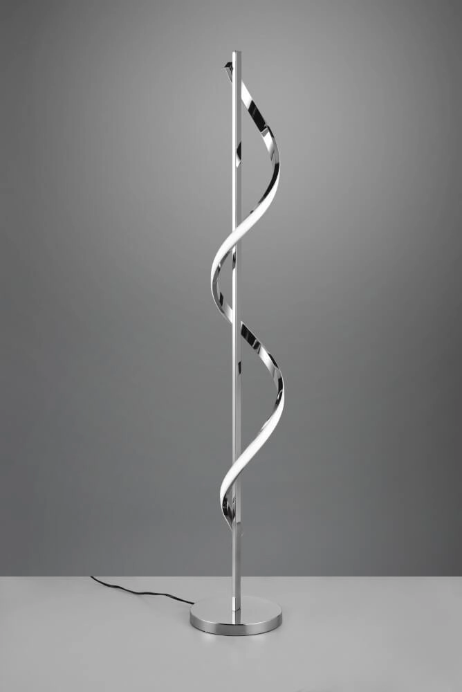 Standing floor lamp Isabel 120cm high chrome Trio 4017807561579