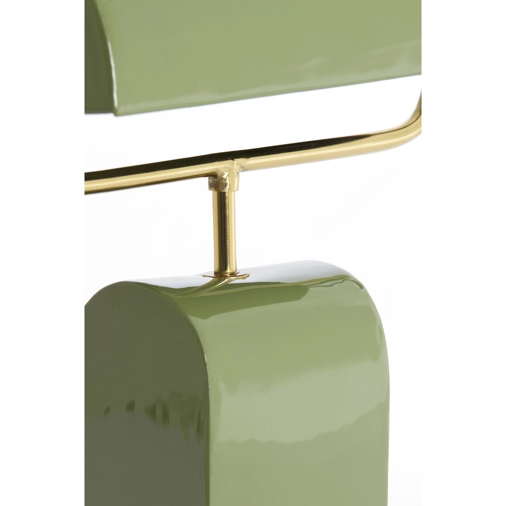 Light green desk lamp Cardona with gold - 1x E27 Light & Living 8717807816261