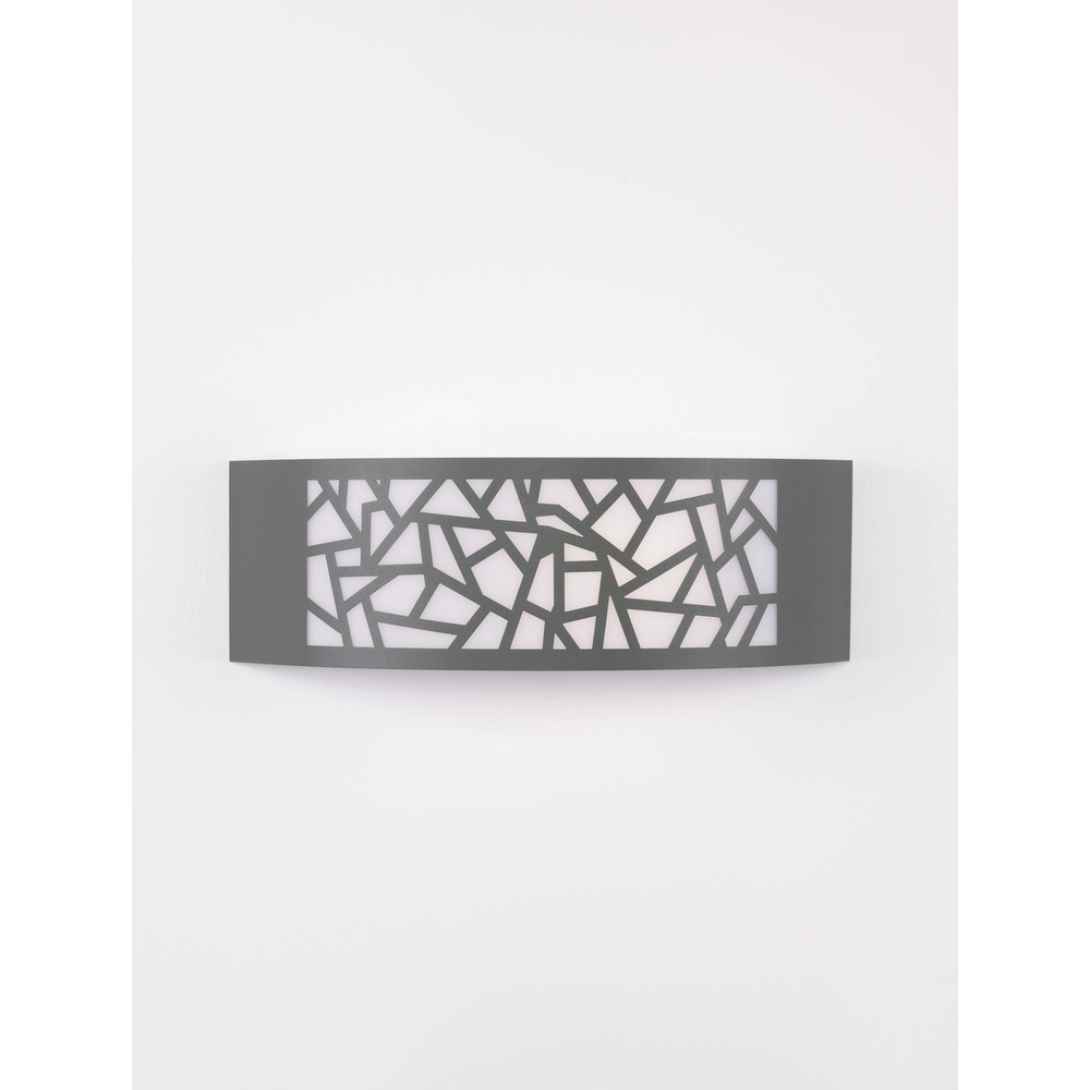 Grey wall lamp Zenith oval Lyora 5212017435521