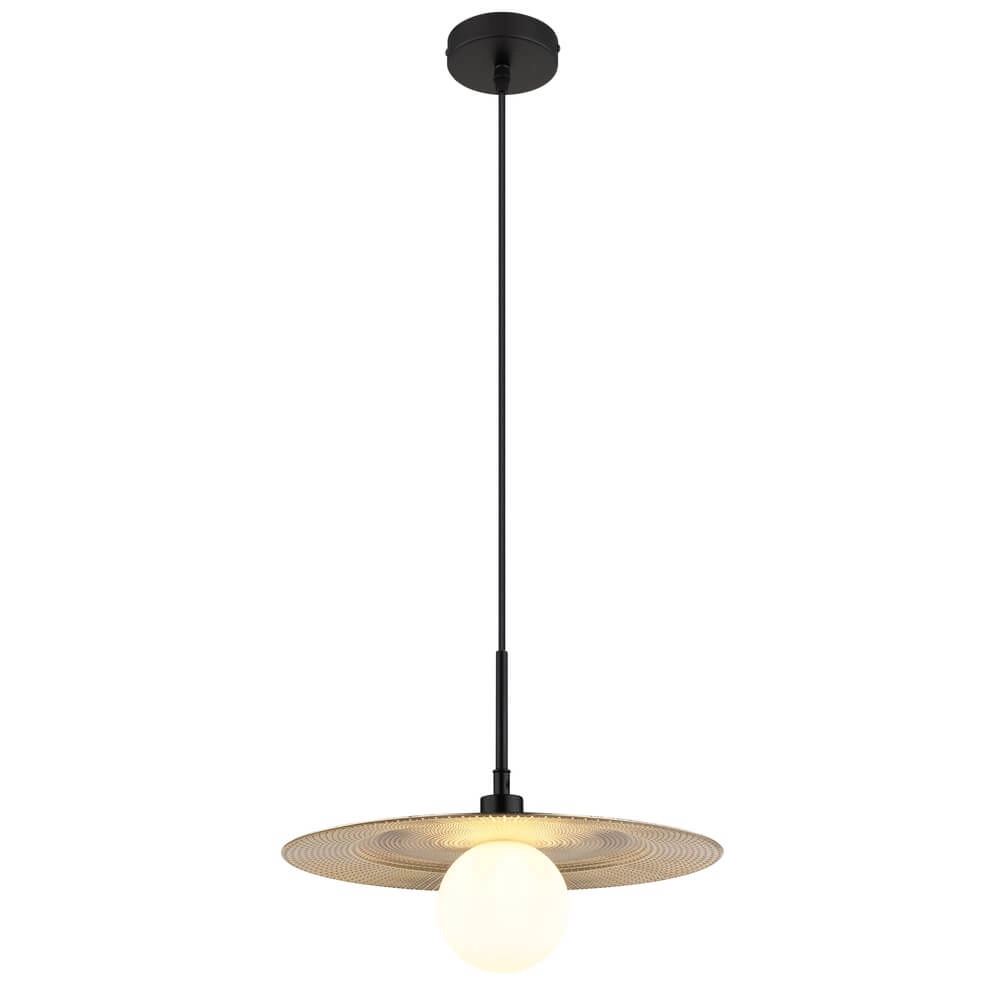 Golden pendant lamp Riga Ø 33cm