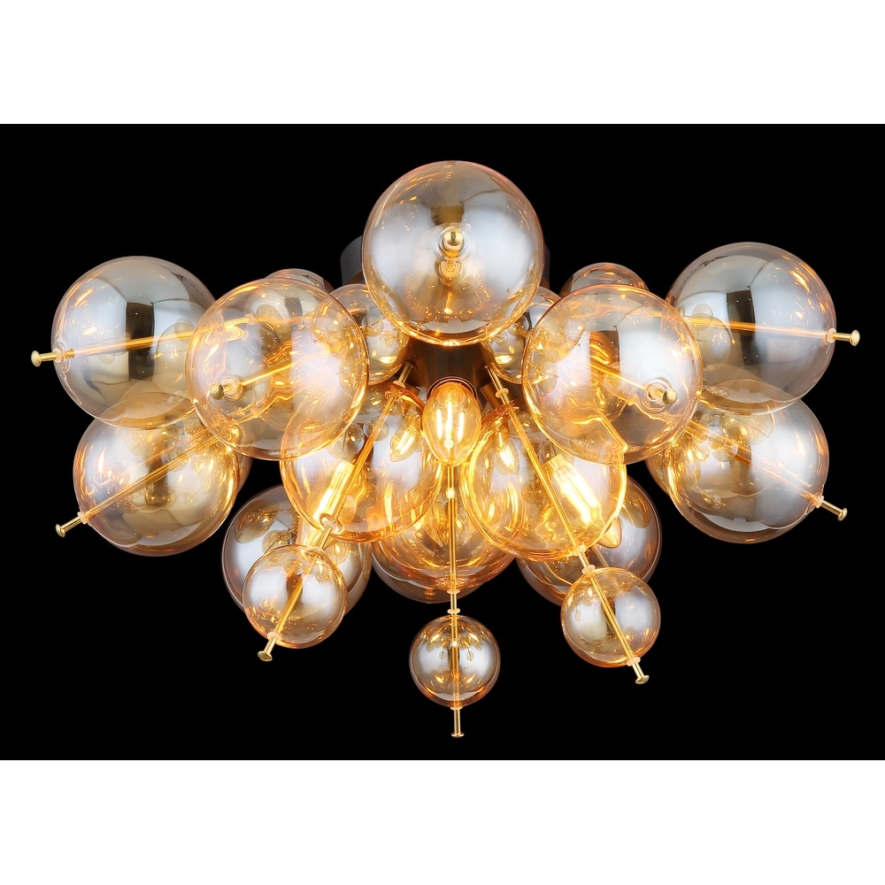 Unique ceiling lamp Udo Amber glass Globo 9007371446636