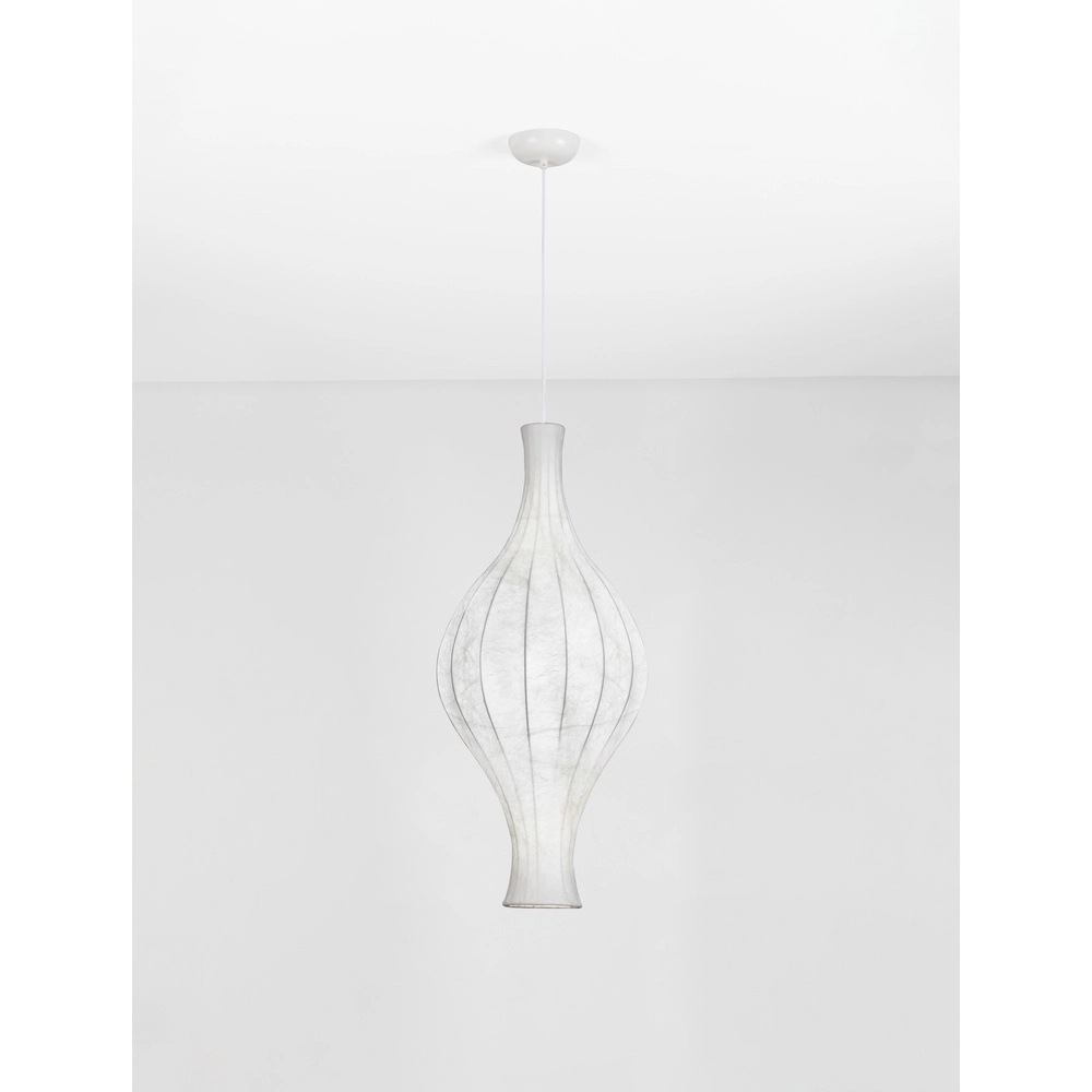 White pendant lamp Seda Ø 38cm Lyora 5212017477873