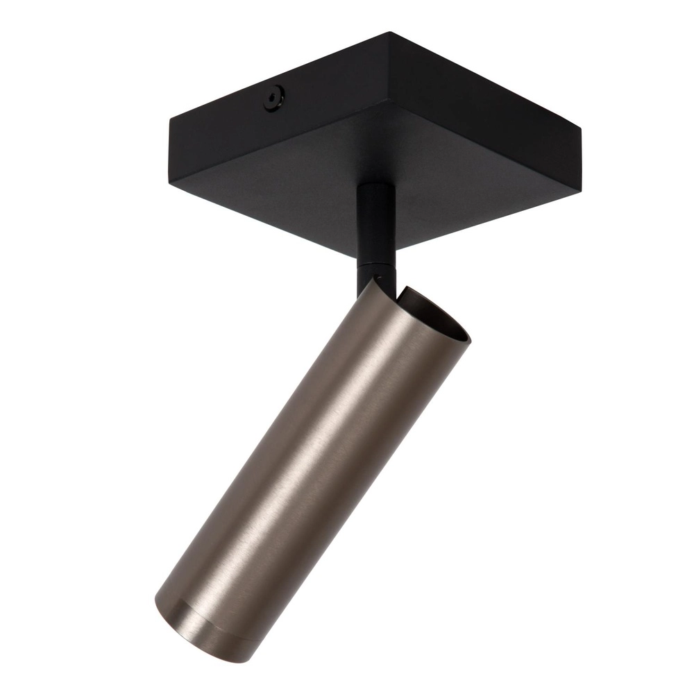 Sleek ceiling lamp Grado metallic grey Lucide 5411212221698