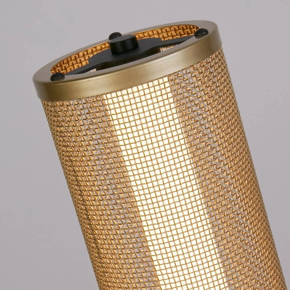 Table lamp Thread Black with Gold Mesh Searchlight 5053423273099