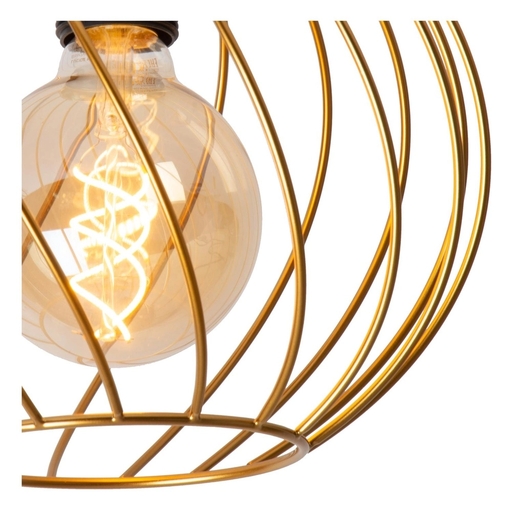 Ceiling lamp Danza gold Ø 25cm Lucide 5411212211460