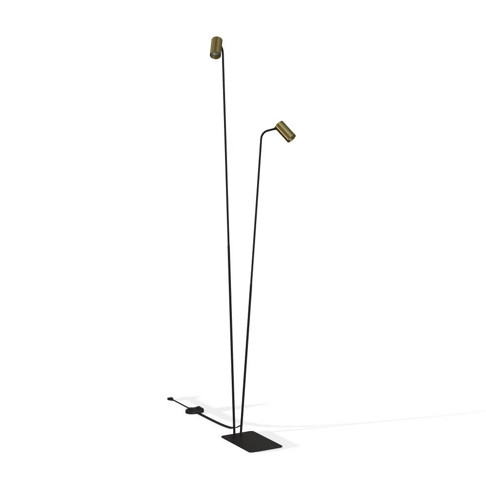 Rural reading lamp Mono gold with black