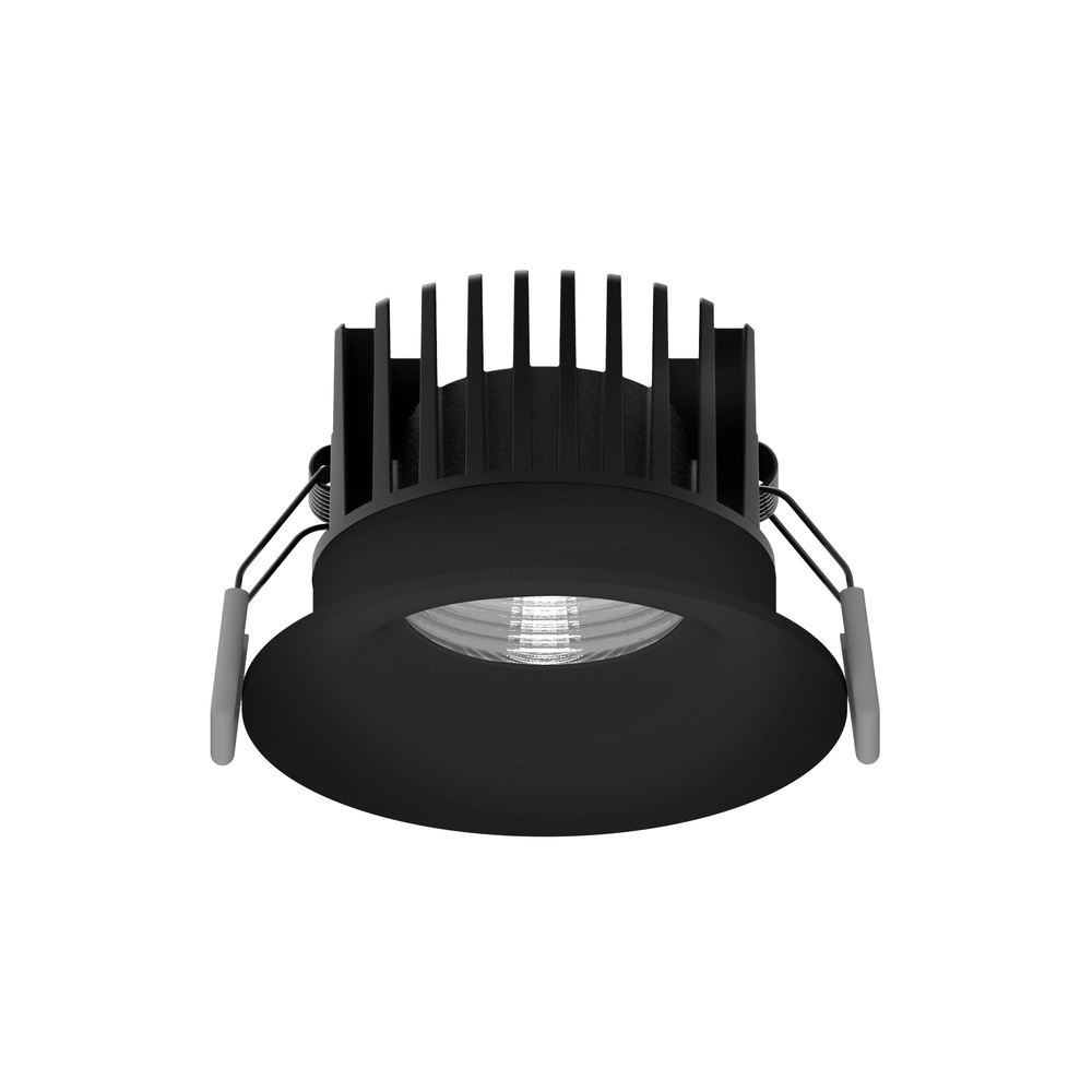 Black recessed spotlight Blade Ø 8.5cm Lyora 5212017418593