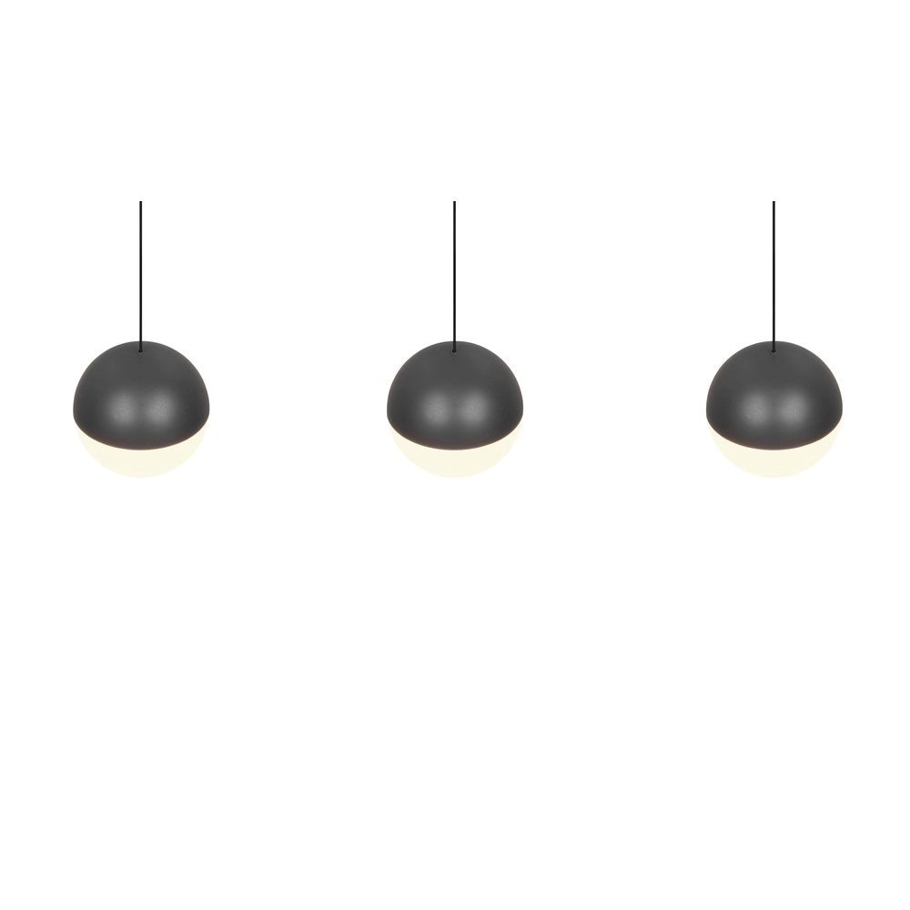 3-light pendant lamp Senta anthracite Trio 4017807697858