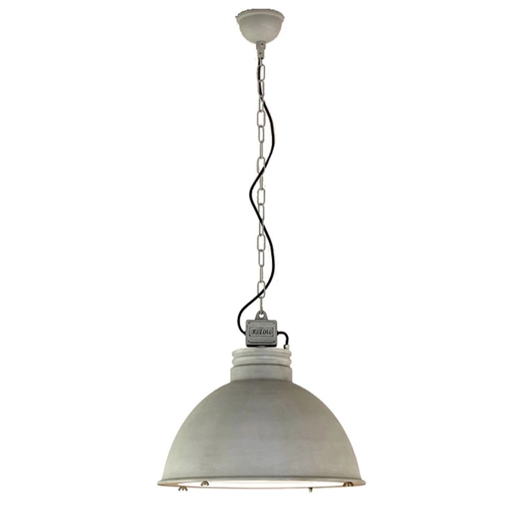 Outdoor industrial pendant light Orr grey