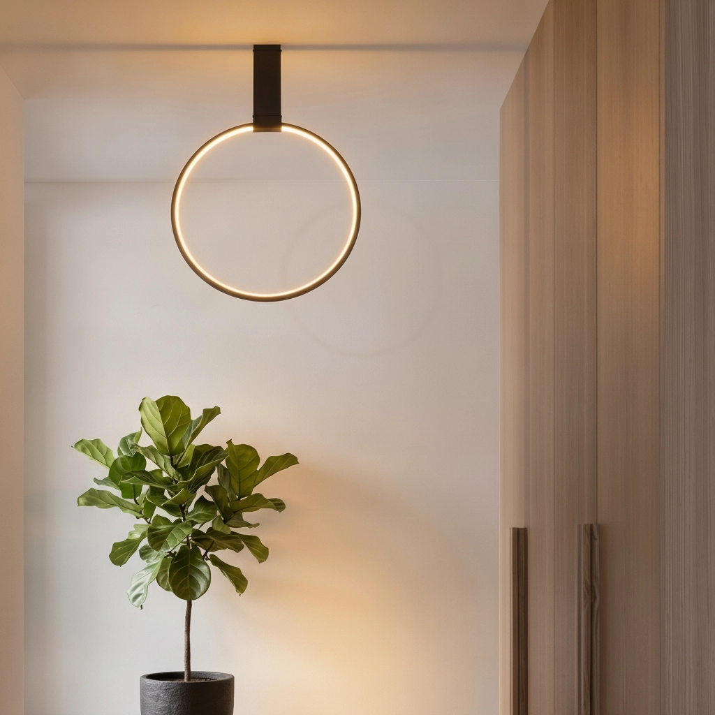 Design ceiling lamp Garve black Ø 40cm