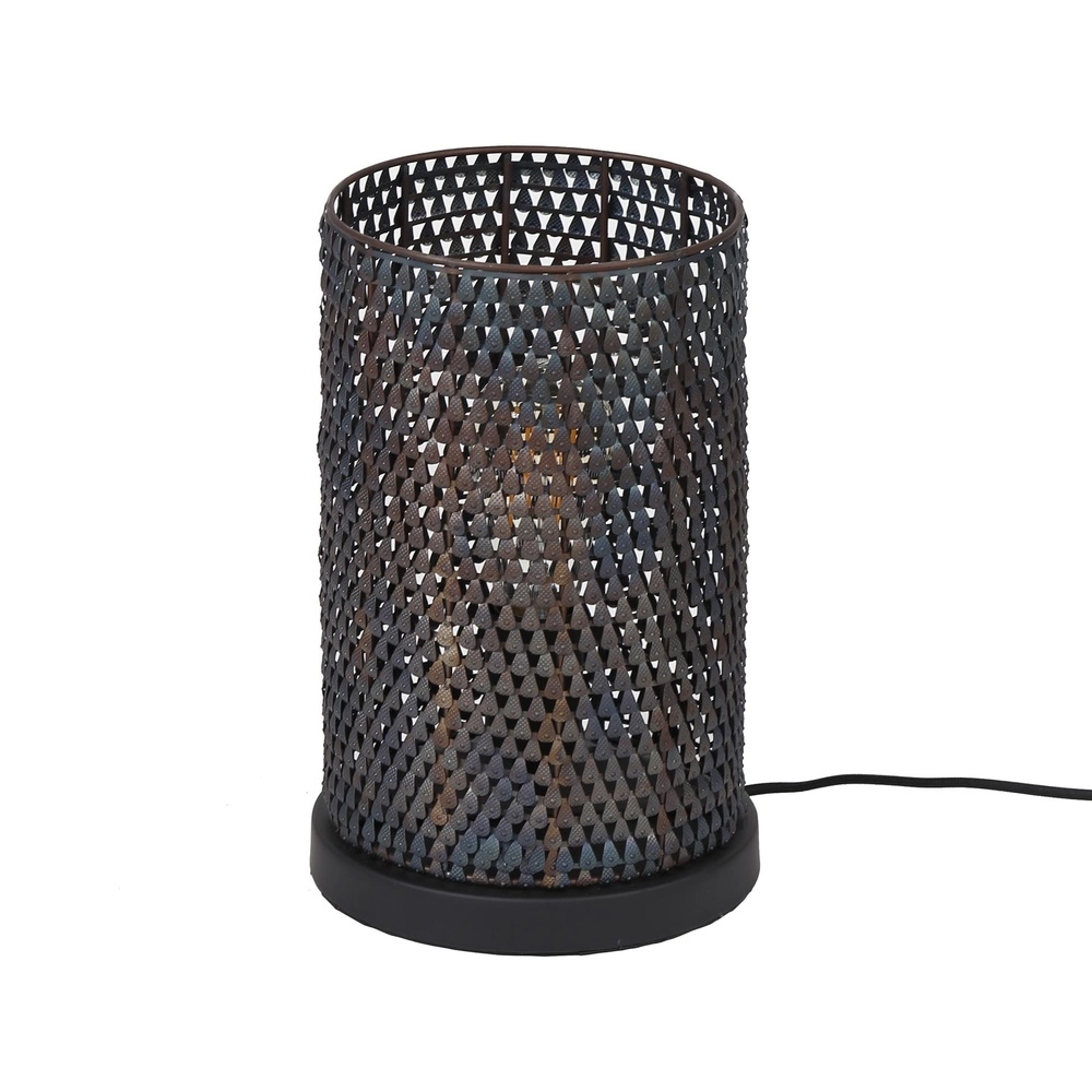 Scale look table lamp Armor Ø 20cm Lyora 8716803512931