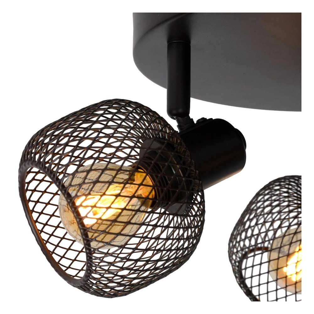 Ceiling light Maren 3-light black Lucide 5411212771131