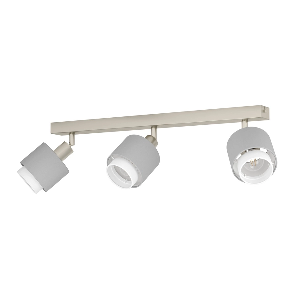 3-light ceiling lamp Bellizzi Stainless steel - 2x E14