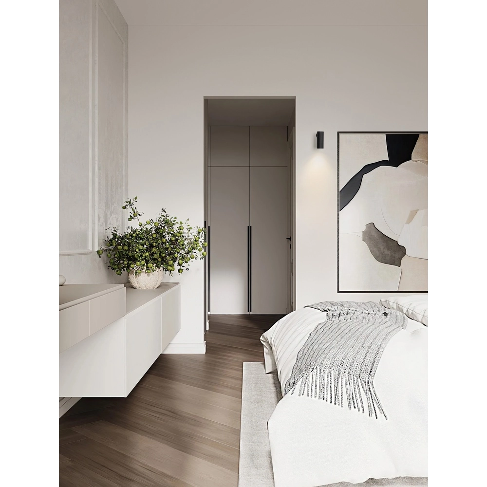 Wall spotlight Comet black Lyora 5212017475817