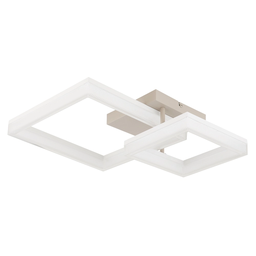 Modern ceiling lamp Zara sand brown square Globo 9007371576074