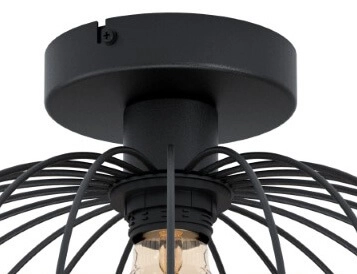 Rattan ceiling lamp Anwick Eglo 9002759433987