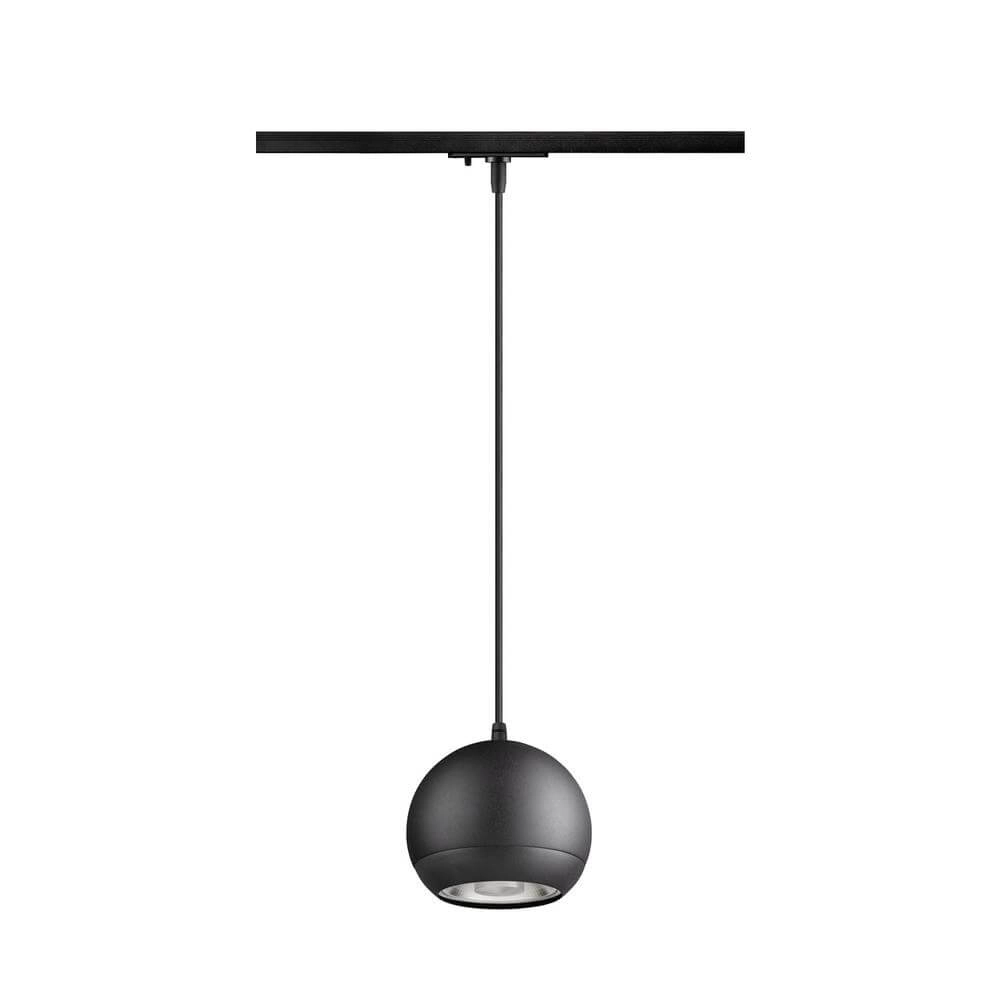 Pendant light for rail Light Eye 150 black 1-phase Ø 15cm SLV 4024163295529