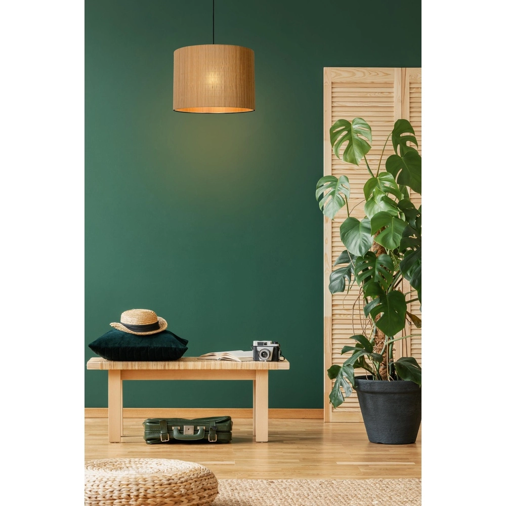 Pendant lamp Magius Ø 42cm rattan Lucide 5411212031204