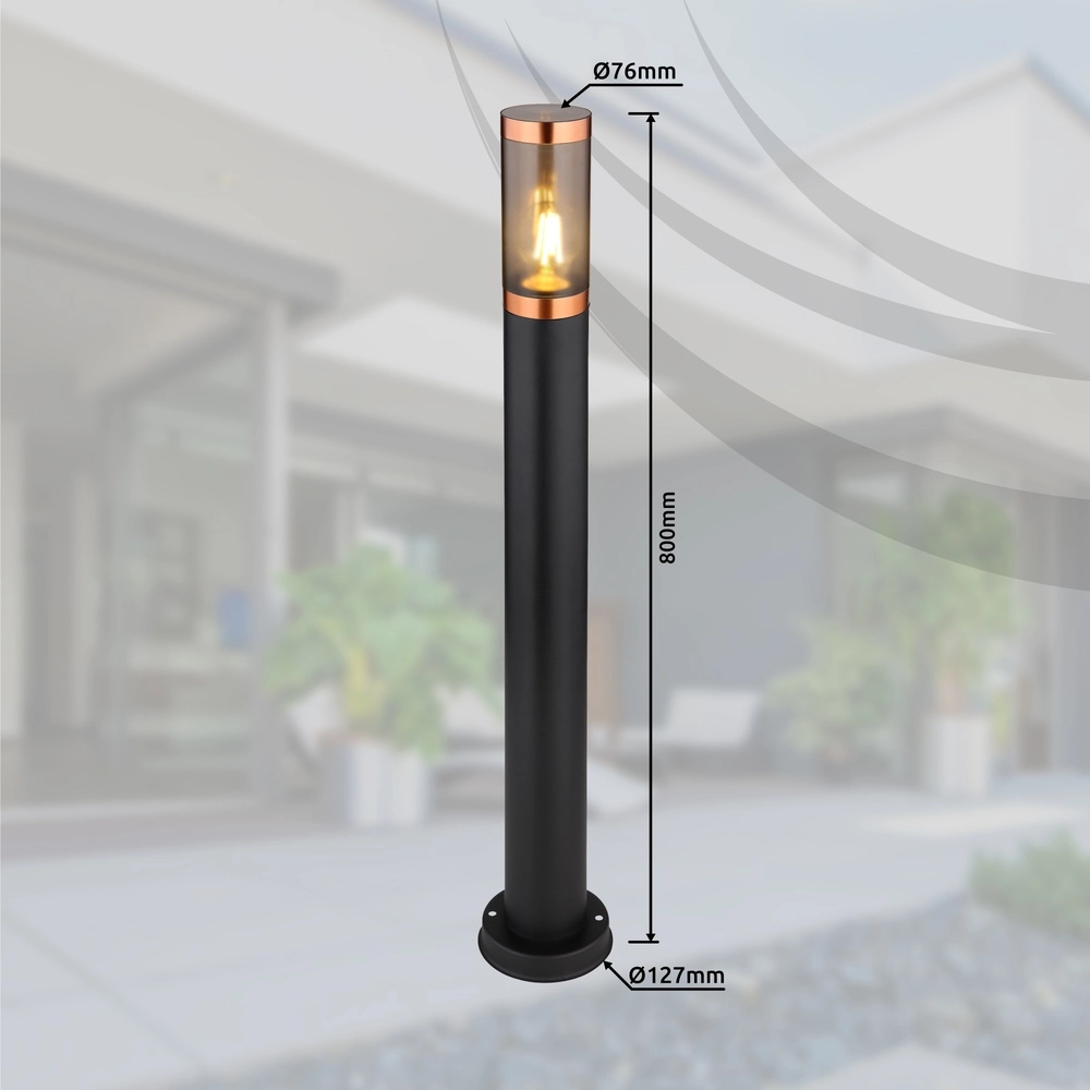 Path lighting Boston black with smoke Globo 9007371439911