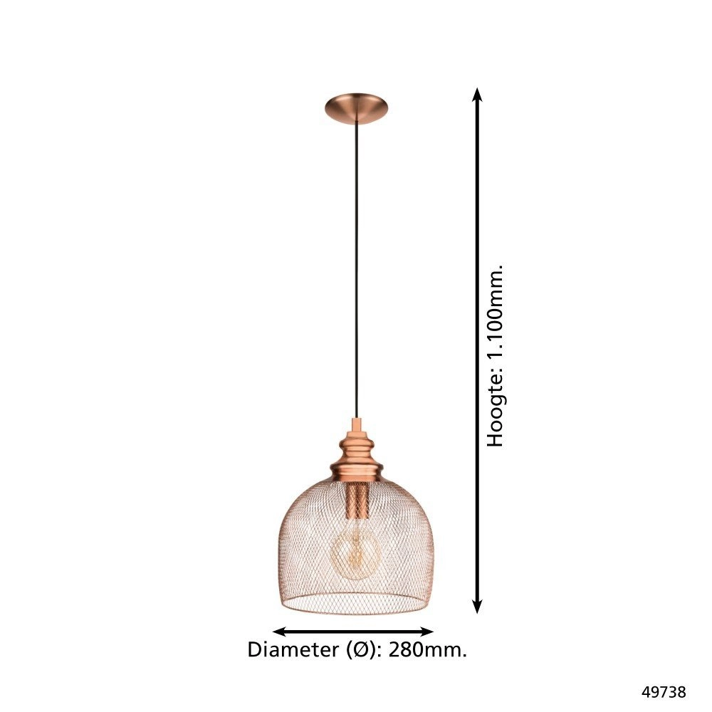 Straiton 28cm Eglo 9002759497385
