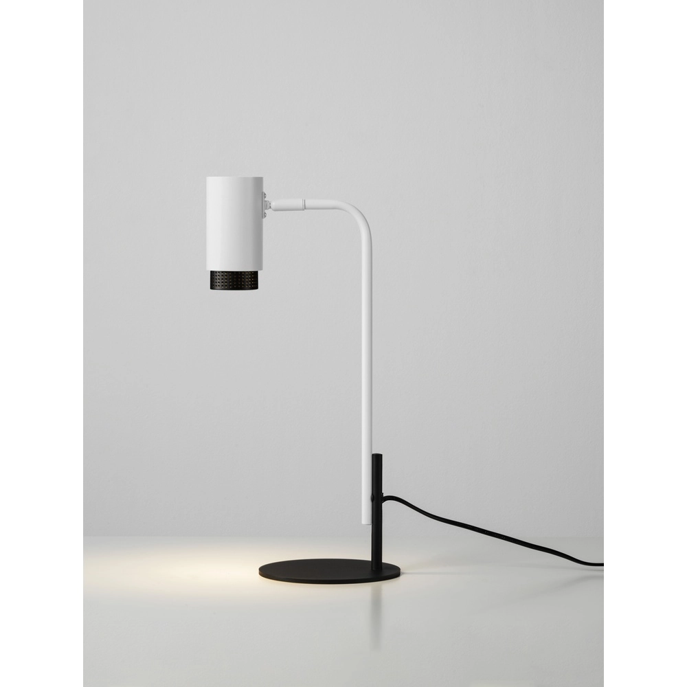 Desk lamp Nessi white with black