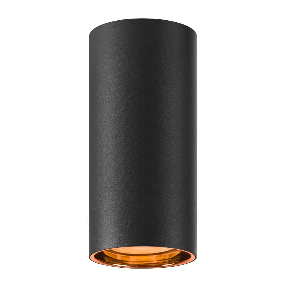 Black ceiling spotlight Asto Tube cylinder - 1x GU10 SLV 4024163266017