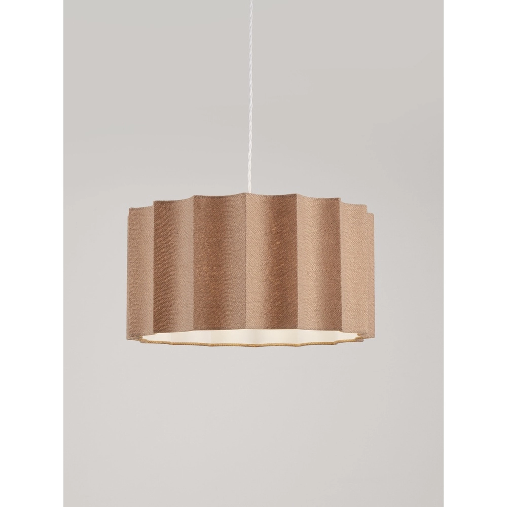 Design pendant lamp Alve coffee brown Ø 45cm Lyora 5212017493651