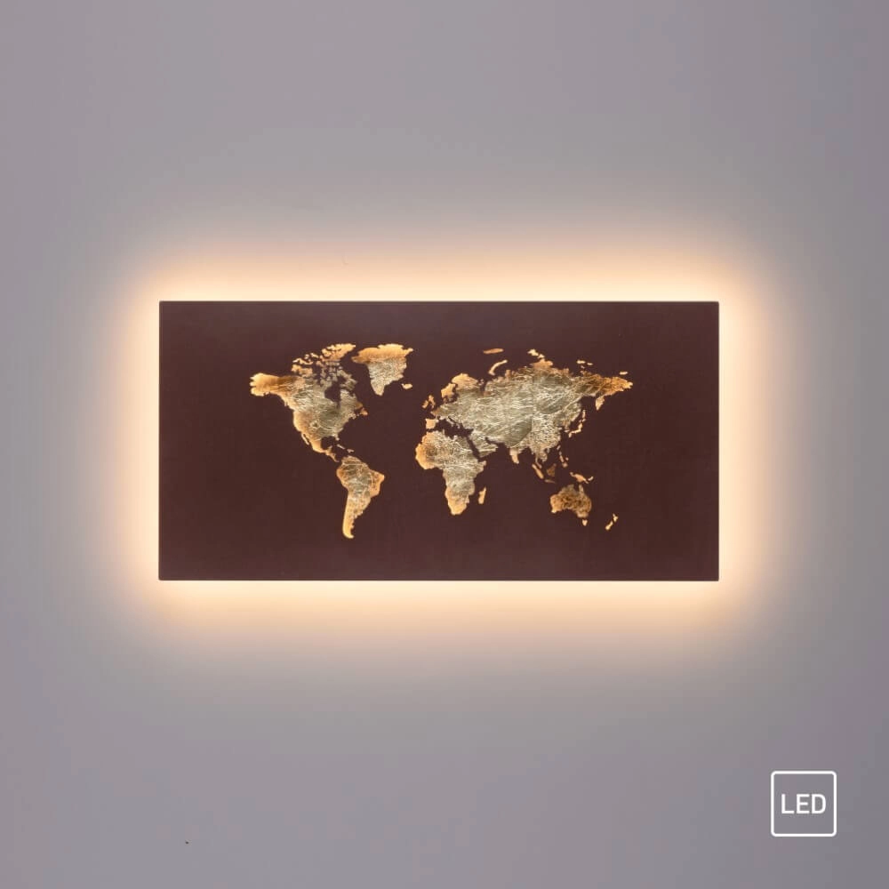 Wall lamp Map rust brown Paul Neuhaus 4012248376034