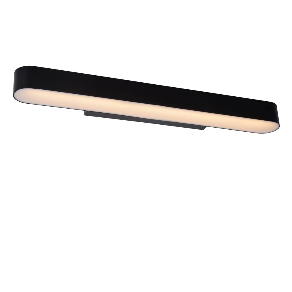 Wall lamp Madelon Suitable for bathroom black Lucide 5411212040466