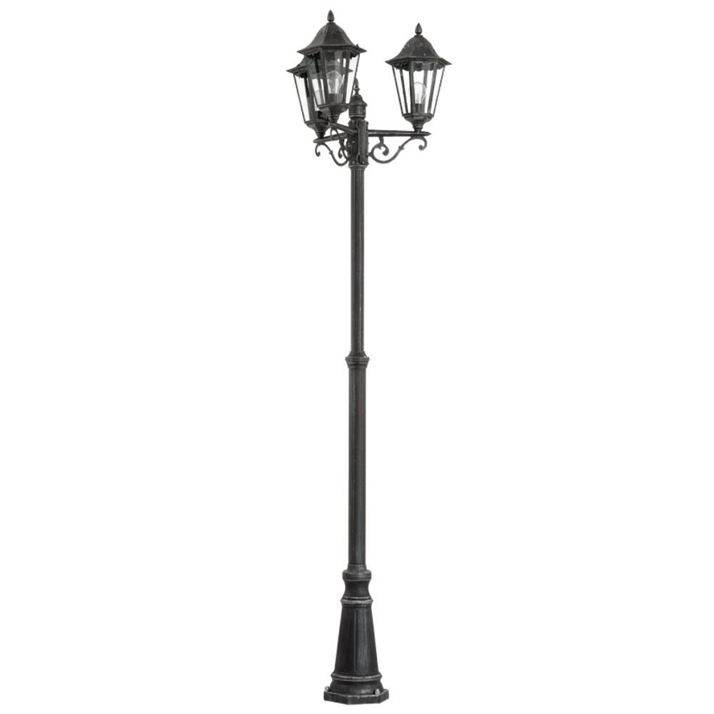Pathway light Navedo 3-light black silver