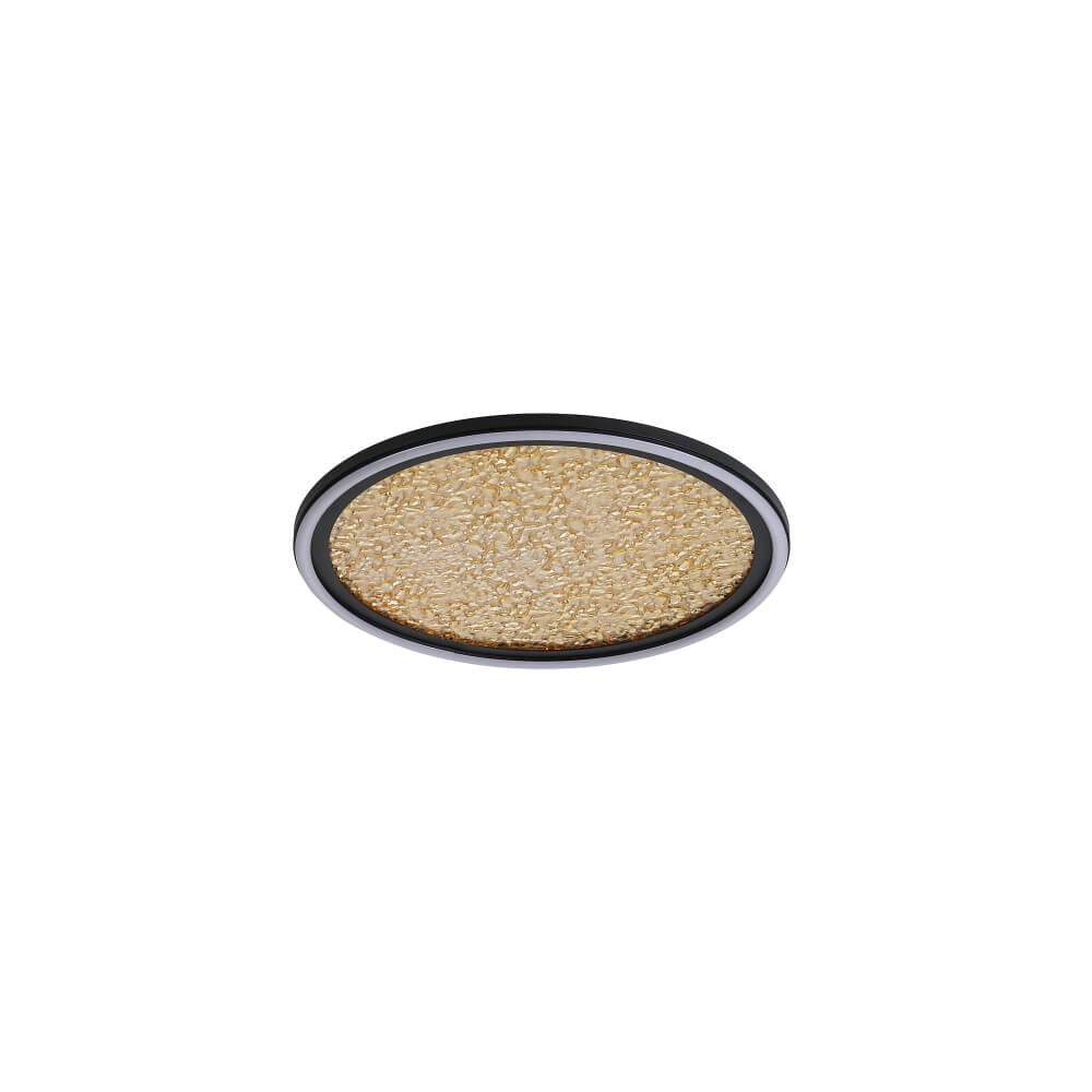 Design ceiling lamp Luna Ø 40cm black with gold Searchlight 5053423273815