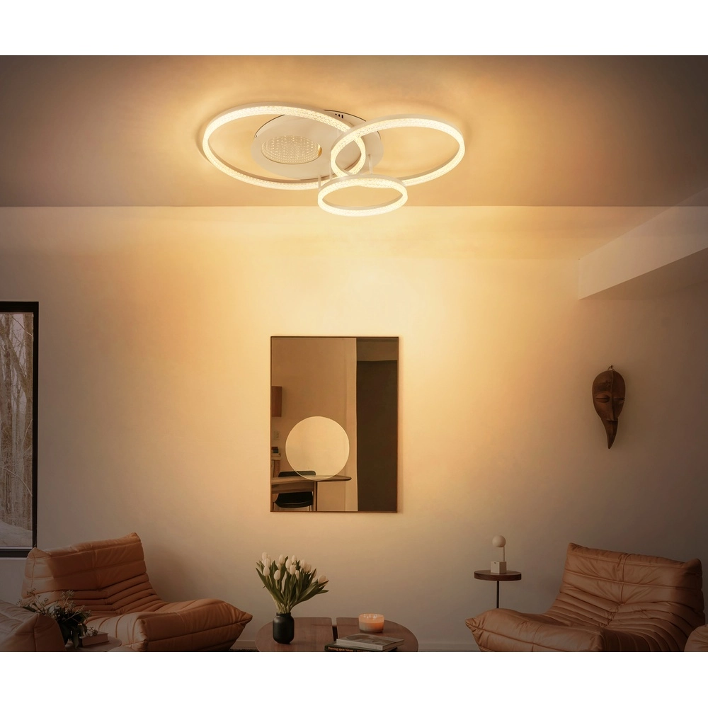 Ceiling lamp sand brown Sanford round Globo 9007371589739