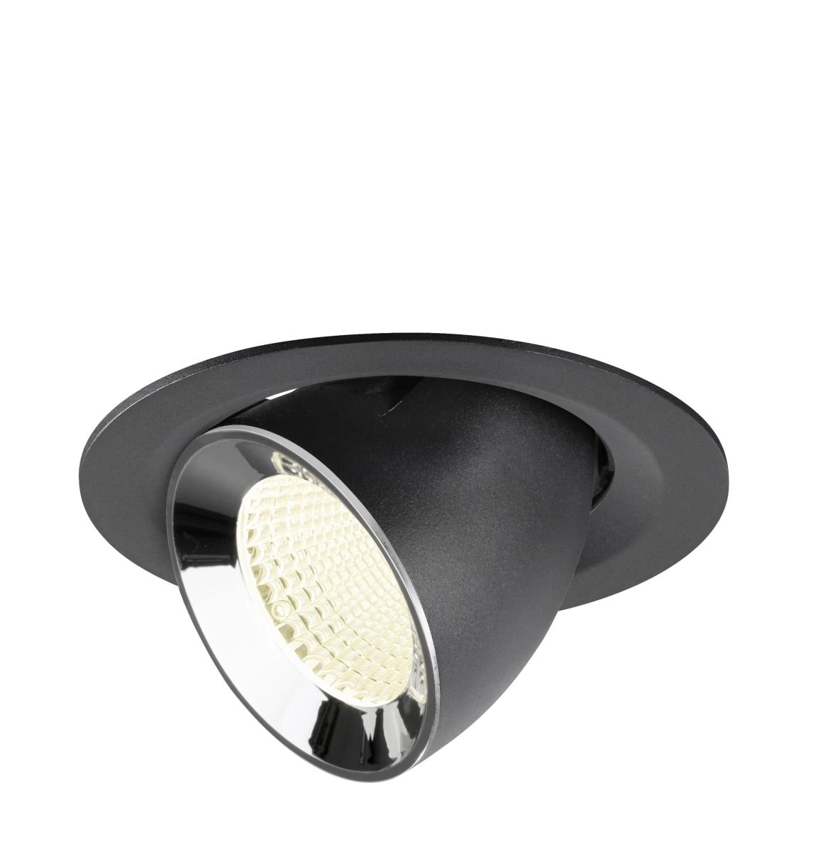 Recessed spotlight Numinos Gimble M black/chrome 4000K - 40deg