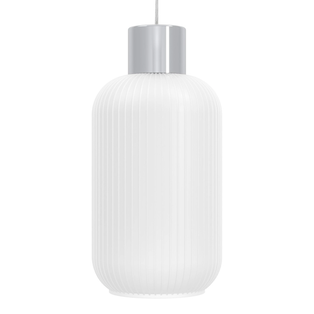 Design pendant lamp Dasmina Chrome with white 3-lights