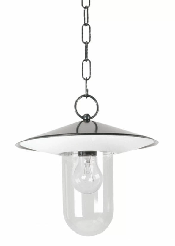Porch lamp Louvre black