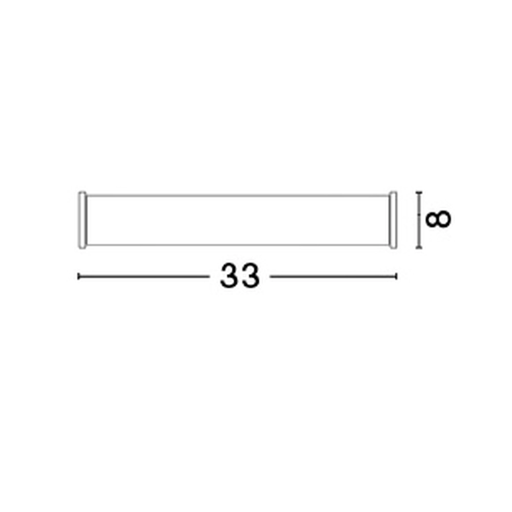 Wall lamp Polo nickel with white 33cm Lyora 5212017405715