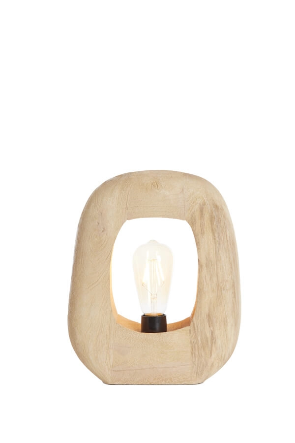 Light wooden table lamp Kelafo 24 x 30cm