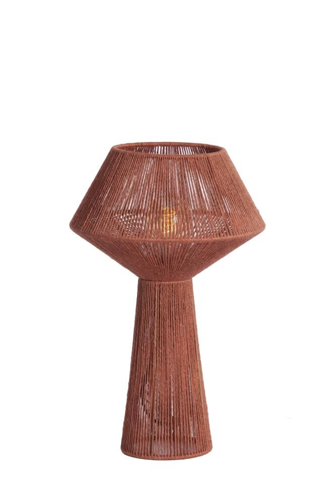 Red table lamp Fugia Ø 30cm