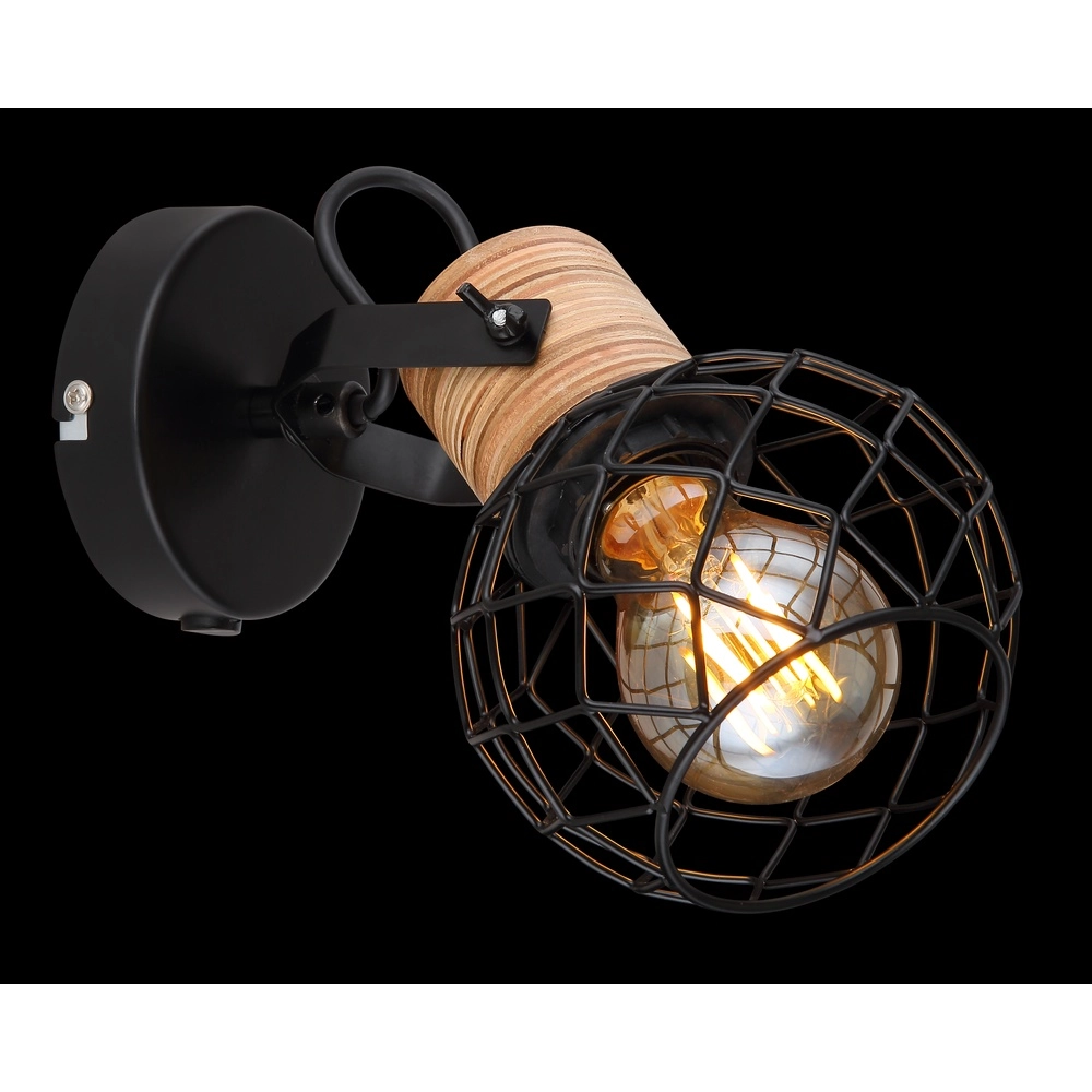 Wall lamp Lacky Black Globo 9007371429356