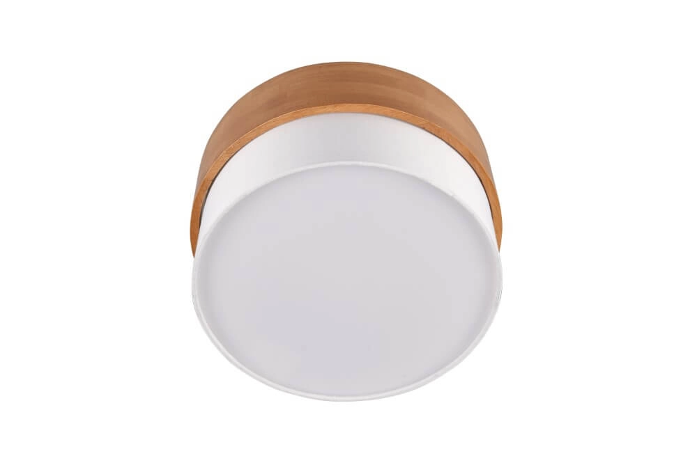Ø 30cm ceiling lamp Seasons wood with white Trio 4017807526158