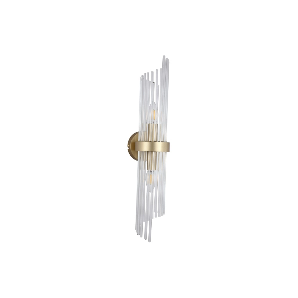Wall lamp Lara Gold with clear glass Searchlight 5053423301488