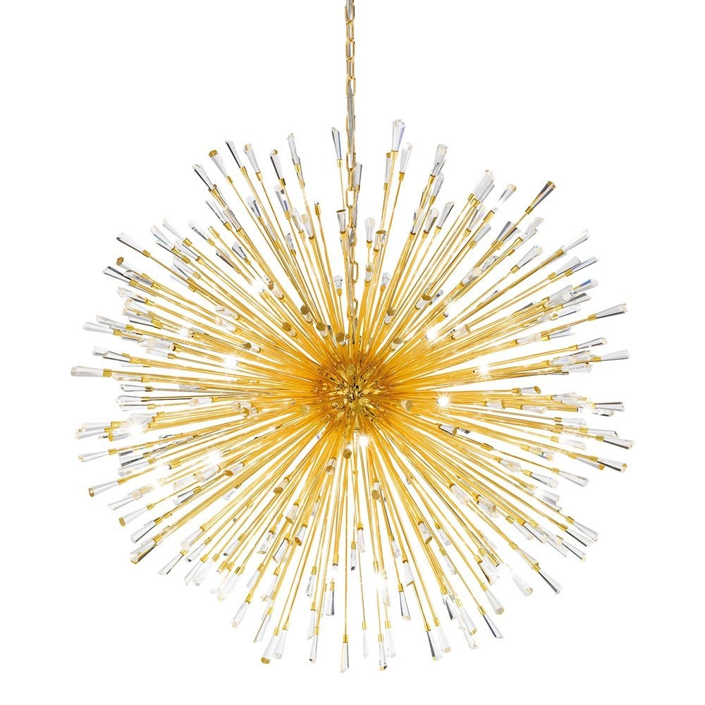 Pendant lamp Vivaldo 1 98cm gold Stars of Light 9002759392567