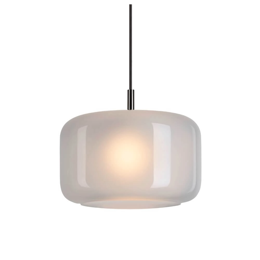 Glass pendant lamp Pantilo white glass Ø 28cm