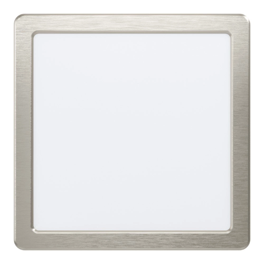 Square downlighter Fueva 5 21cm stainless steel
