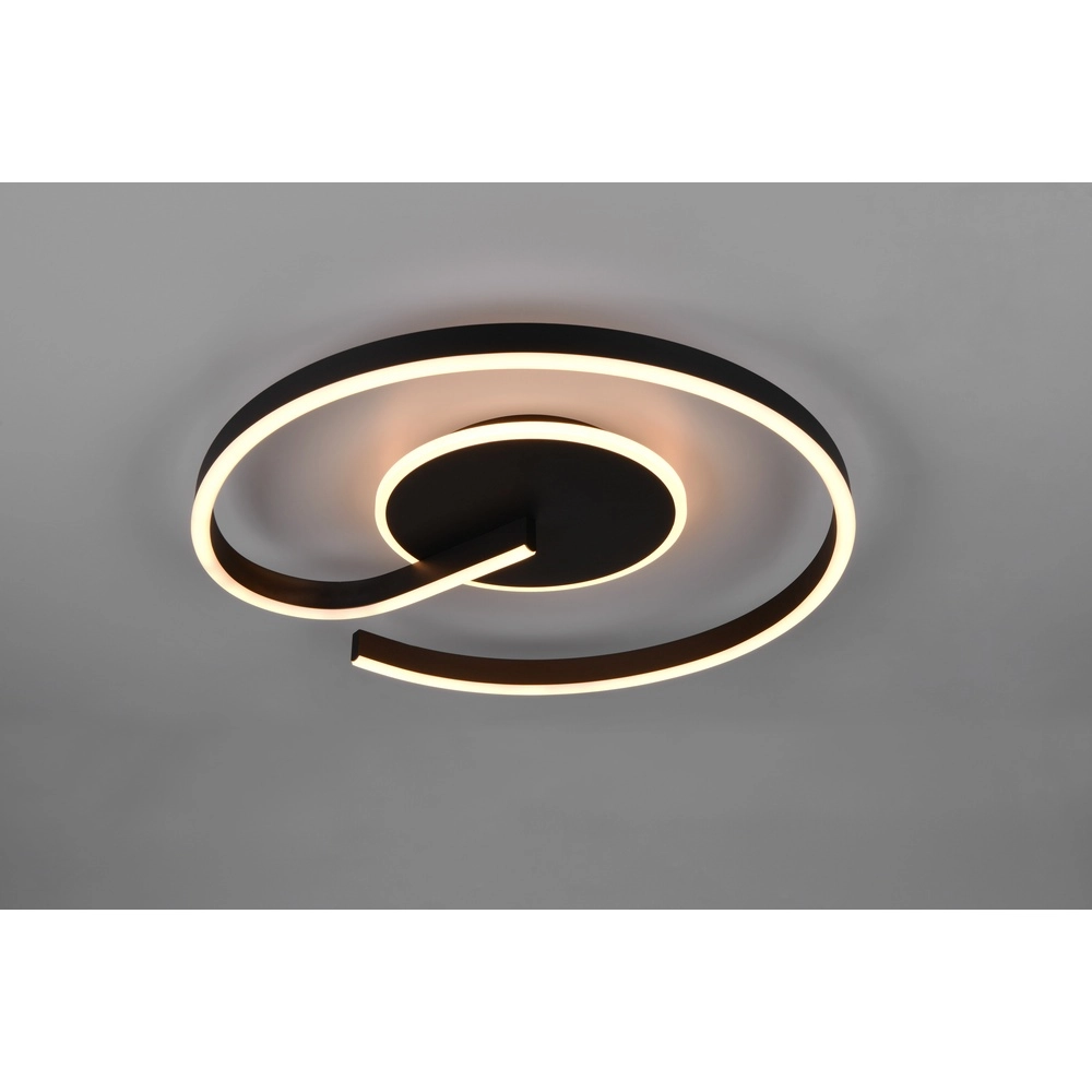 Design ceiling lamp Calle black Trio 4017807654288