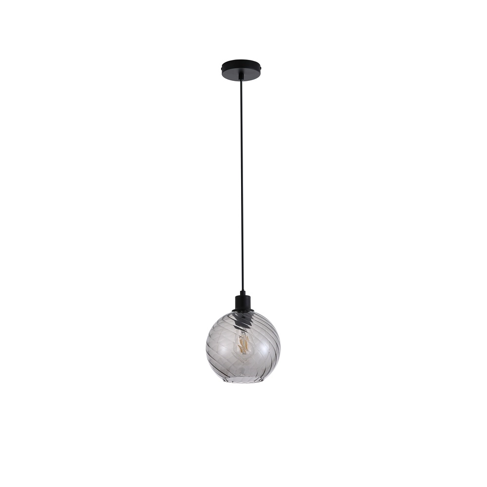 Pendant lamp Radiance Single Black Searchlight 5053423305769
