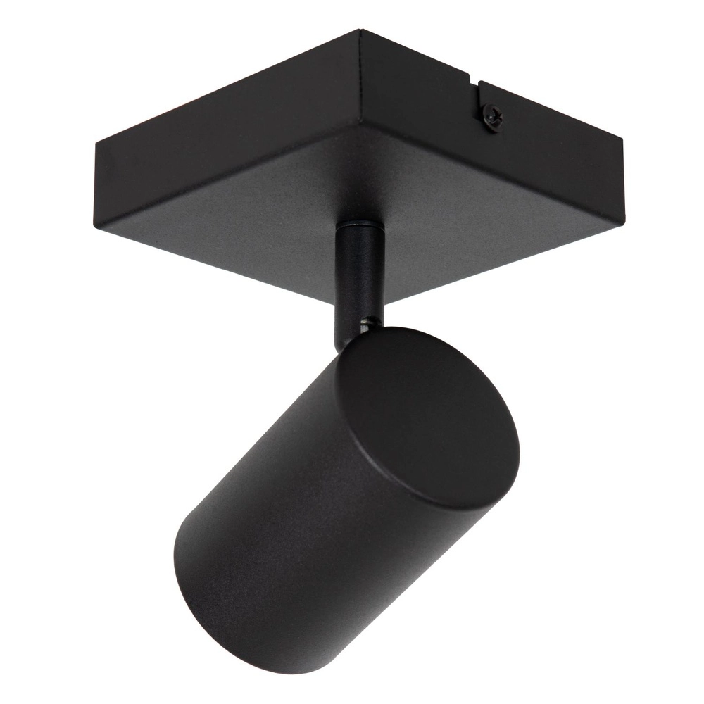 Ceiling lamp Amigo Single Black Lucide 5411212531001