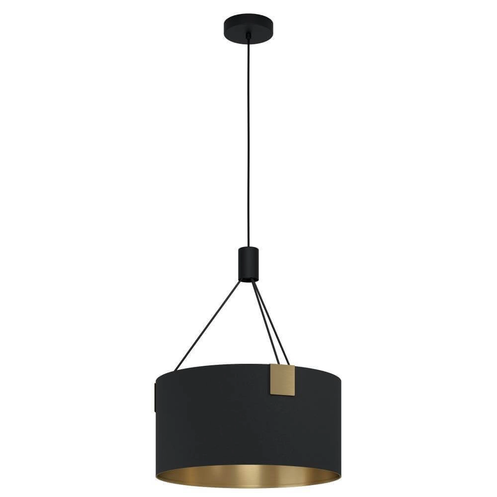 Hanging lamp Tortola 1 Ø 45cm - black with gold
