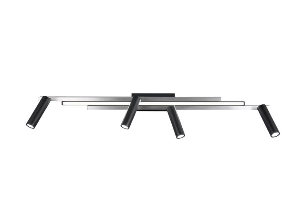 4-light LED spot Zeno metal with black Trio 4017807614619
