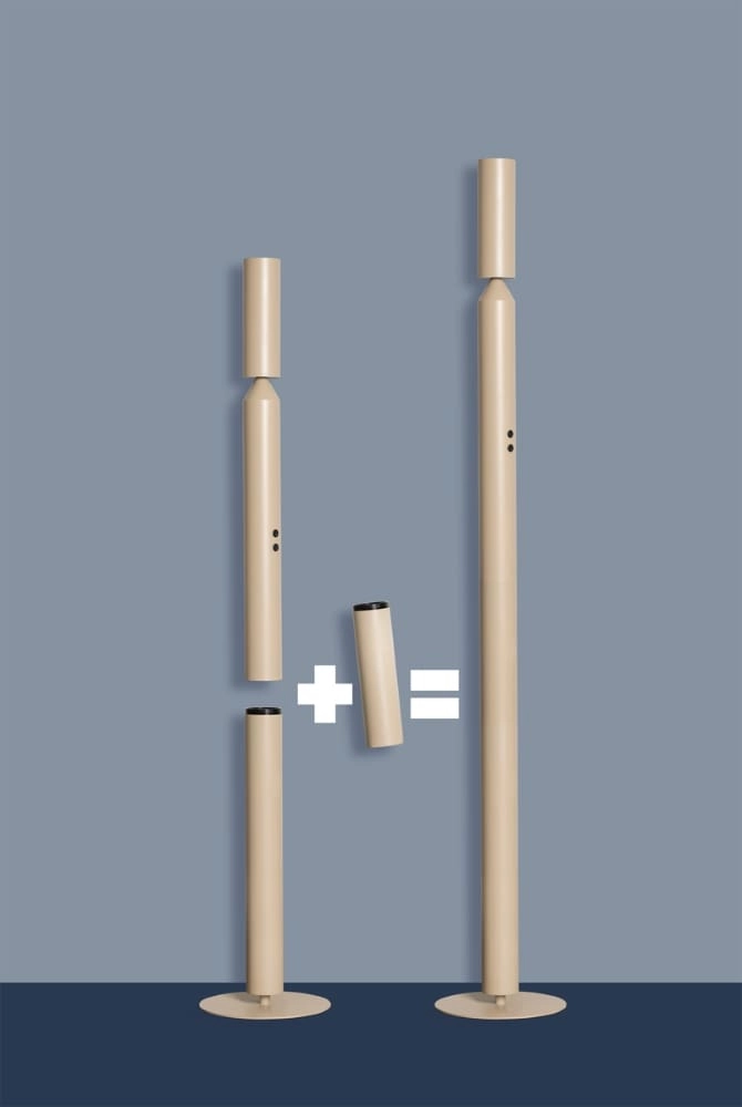 Cream floor lamp Pencil Ø 8cm ETH 8720195305156